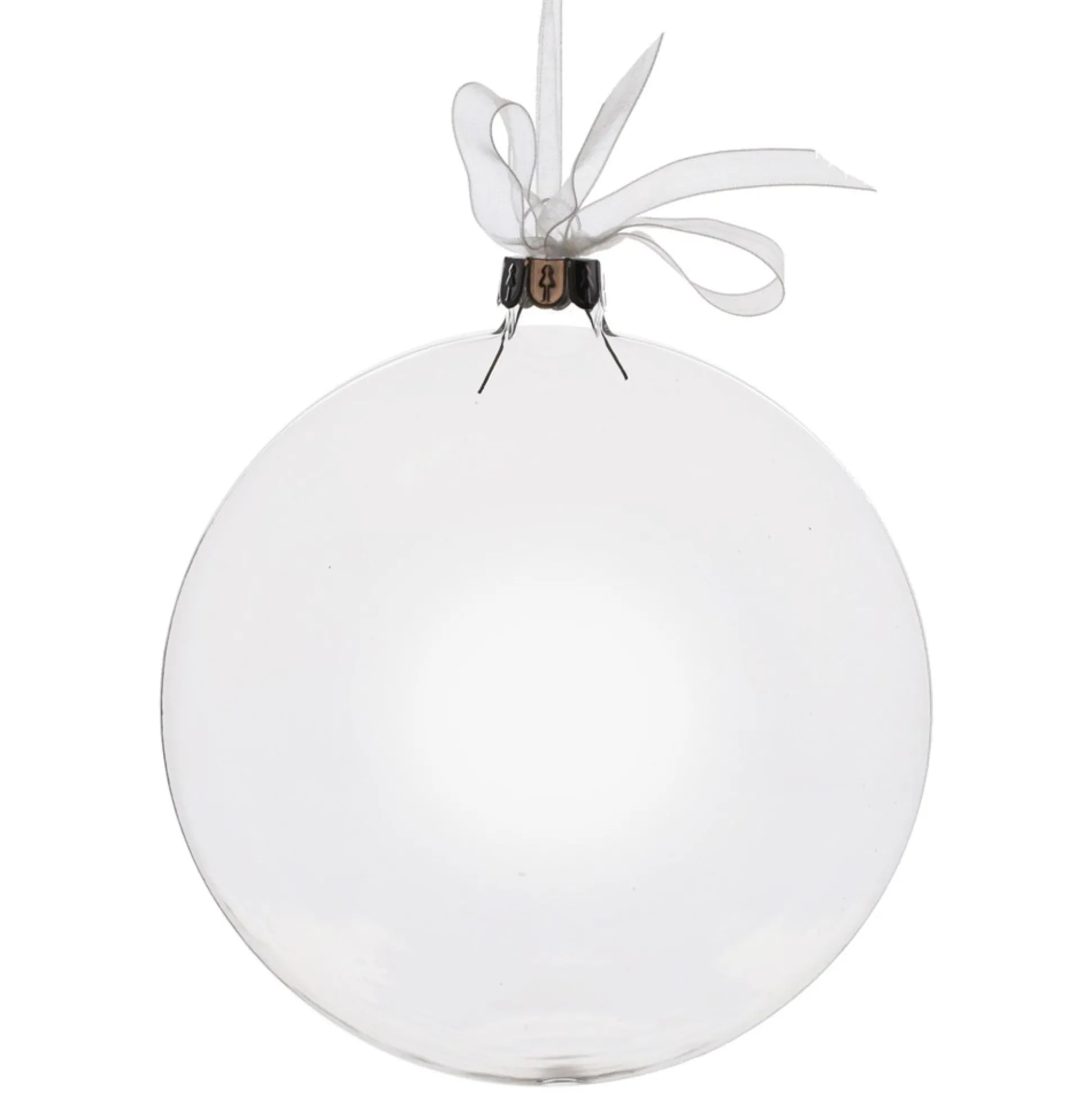 Personalised Glass Disc Bauble with Baby Footprints Glass Hearts And Discs|