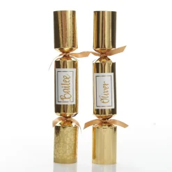 Personalised Gold Leaf Pattern Bon Bon - Single Christmas Bon Bons|