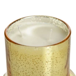 Personalised Gold Scented Christmas Candle with Glass Cloche Christmas Candles And Scents|