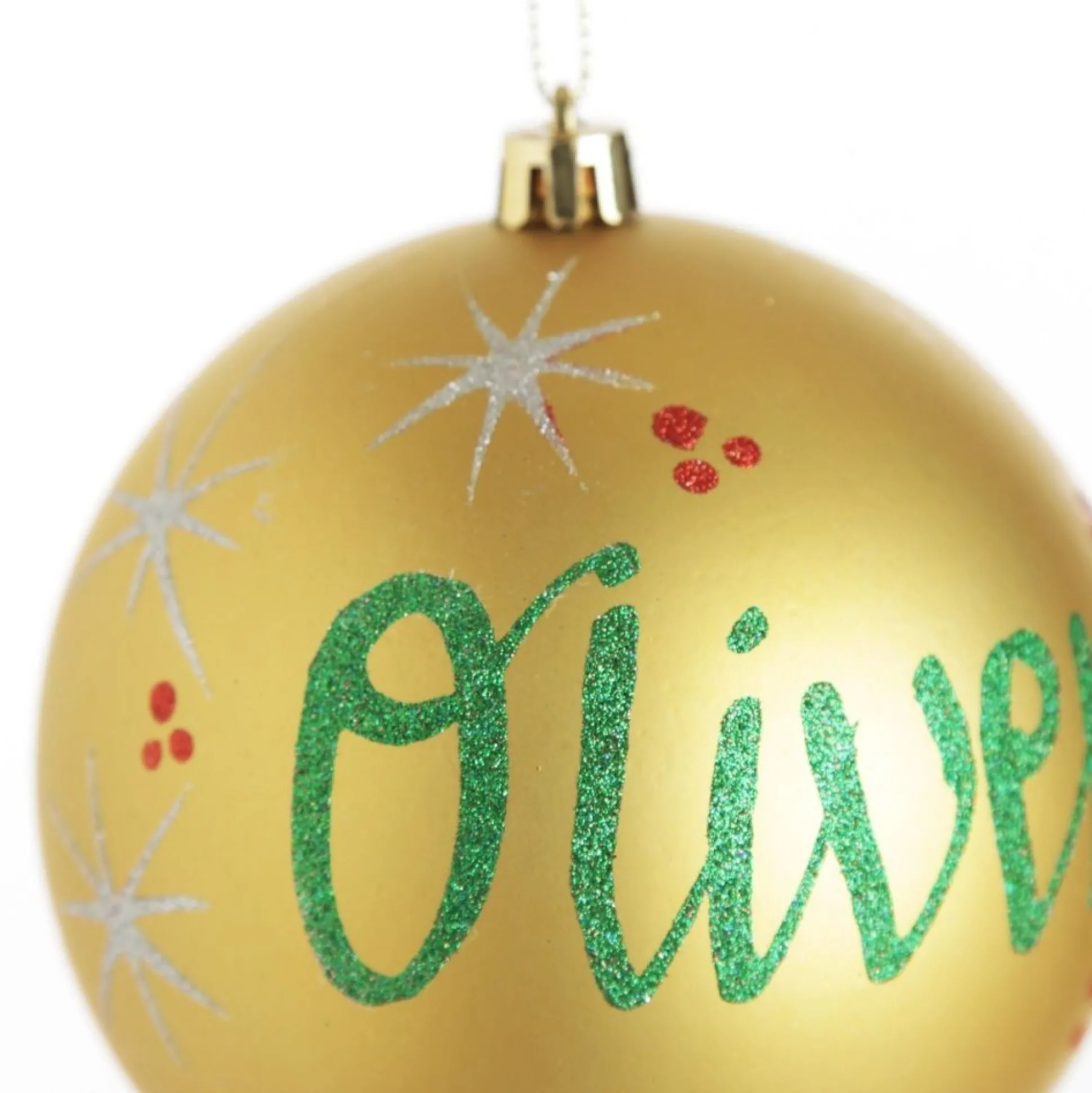 Personalised Gold Shatterproof Christmas Bauble Personalised Baubles|