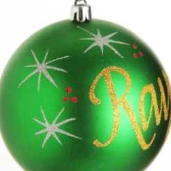 Personalised Green Shatterproof Christmas Bauble Personalised Baubles|