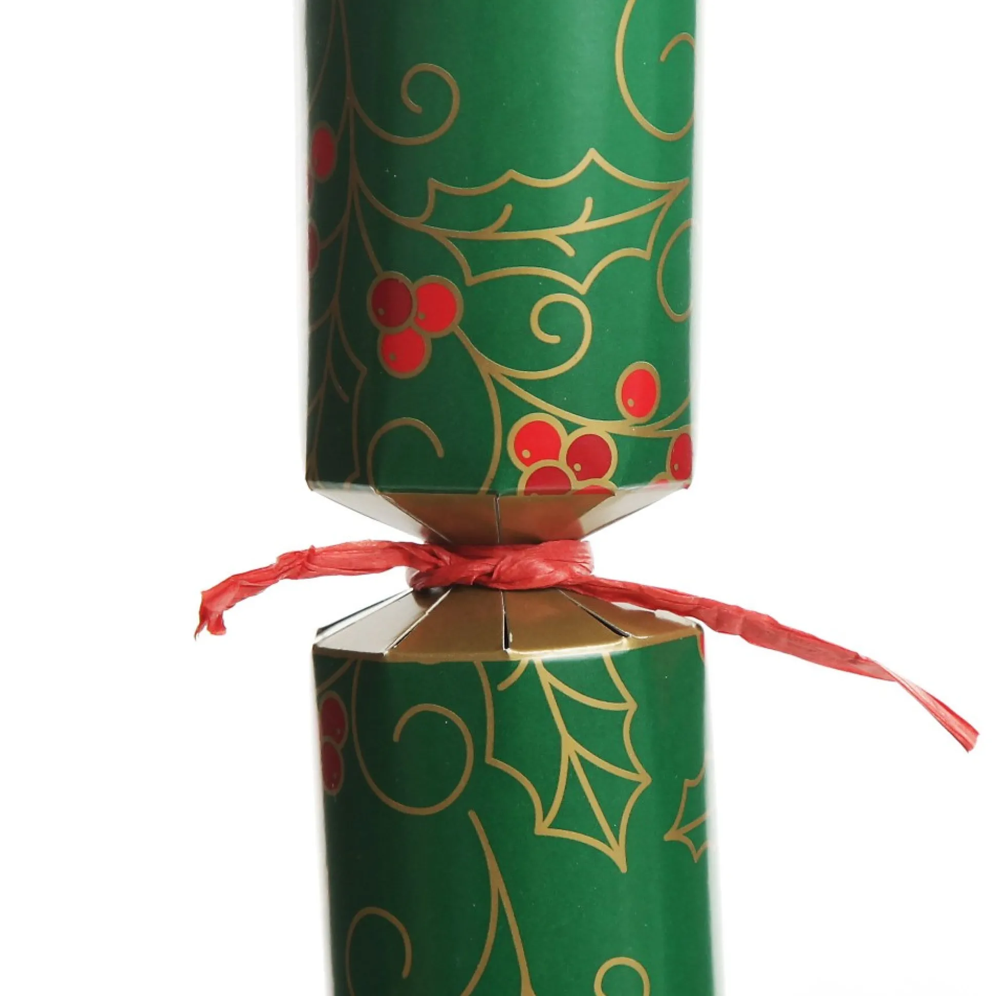 Personalised Green Swirling Holly Bon Bon - Single Christmas Bon Bons|