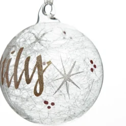 Personalised Icicle Glass Christmas Bauble Personalised Baubles|