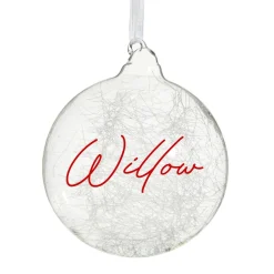 Personalised Icicle Glass Christmas Bauble Personalised Baubles|