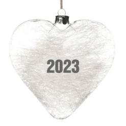 Personalised Icicle Glass Heart - Love is a Four Legged Word Glass Hearts And Discs|