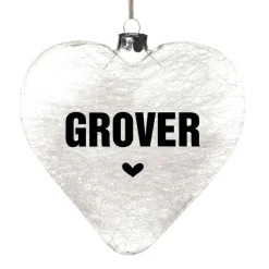 Personalised Icicle Glass Heart - All I need is Love and a Dog Glass Hearts And Discs|