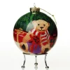 Personalised Inside Painted Teddy Bear Christmas Bauble Personalised Baubles|