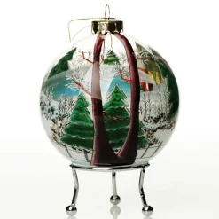 Personalised Inside Painted Church Christmas Bauble Personalised Baubles|