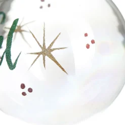 Personalised Iridescent Glass Christmas Bauble Personalised Baubles|