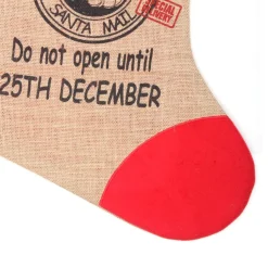Personalised Jumbo Burlap Stocking Personalised Stockings|