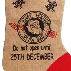 Personalised Jumbo Burlap Stocking Personalised Stockings|