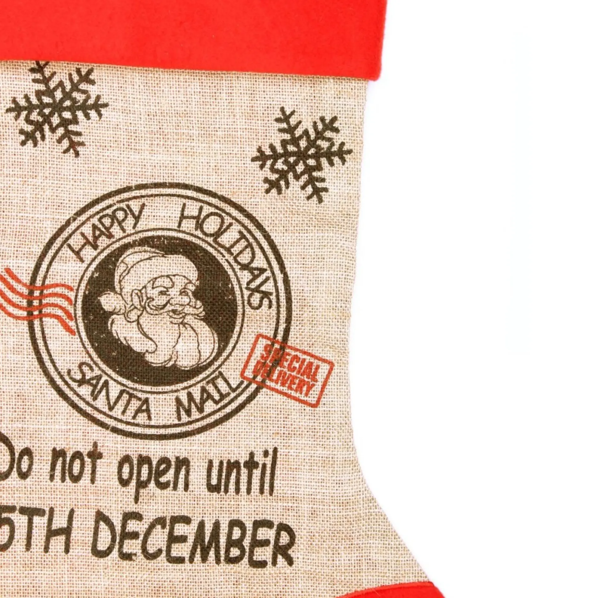 Personalised Jumbo Burlap Stocking Personalised Stockings|