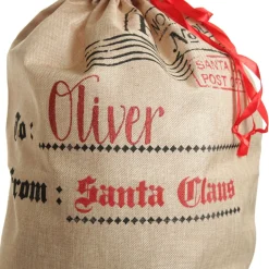 Personalised Jute Naughty or Nice Santa Sack Personalised Santa Sacks|