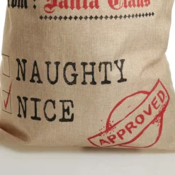 Personalised Jute Naughty or Nice Santa Sack Personalised Santa Sacks|