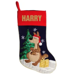 Personalised Kangaroo Christmas Stocking Personalised Stockings|
