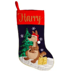 Personalised Kangaroo Christmas Stocking Personalised Stockings|