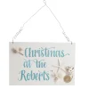 Personalised Large Beach Christmas Wood Plaque Christmas Plaques|