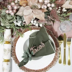 Personalised Laser Cut Names Christmas Table Decor|