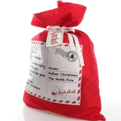 Personalised Letter from Santa Red Felt Jumbo Sack Personalised Santa Sacks|
