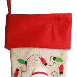 Personalised Mrs Claus Christmas Stocking with Dangly Legs Personalised Stockings|