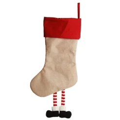 Personalised Mrs Claus Christmas Stocking with Dangly Legs Personalised Stockings|