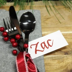 Personalised Name Place Cards - Set of 6 Christmas Table Decor|