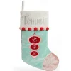 Personalised Peppermint Bauble Christmas Stocking Personalised Stockings|