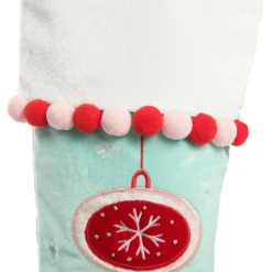 Personalised Peppermint Bauble Christmas Stocking Personalised Stockings|