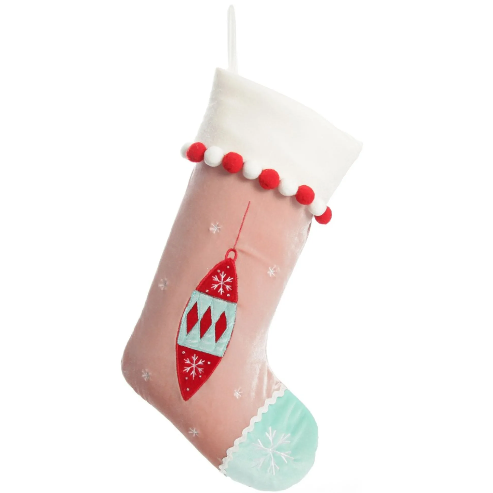 Personalised Peppermint Finial Christmas Stocking Personalised Stockings|