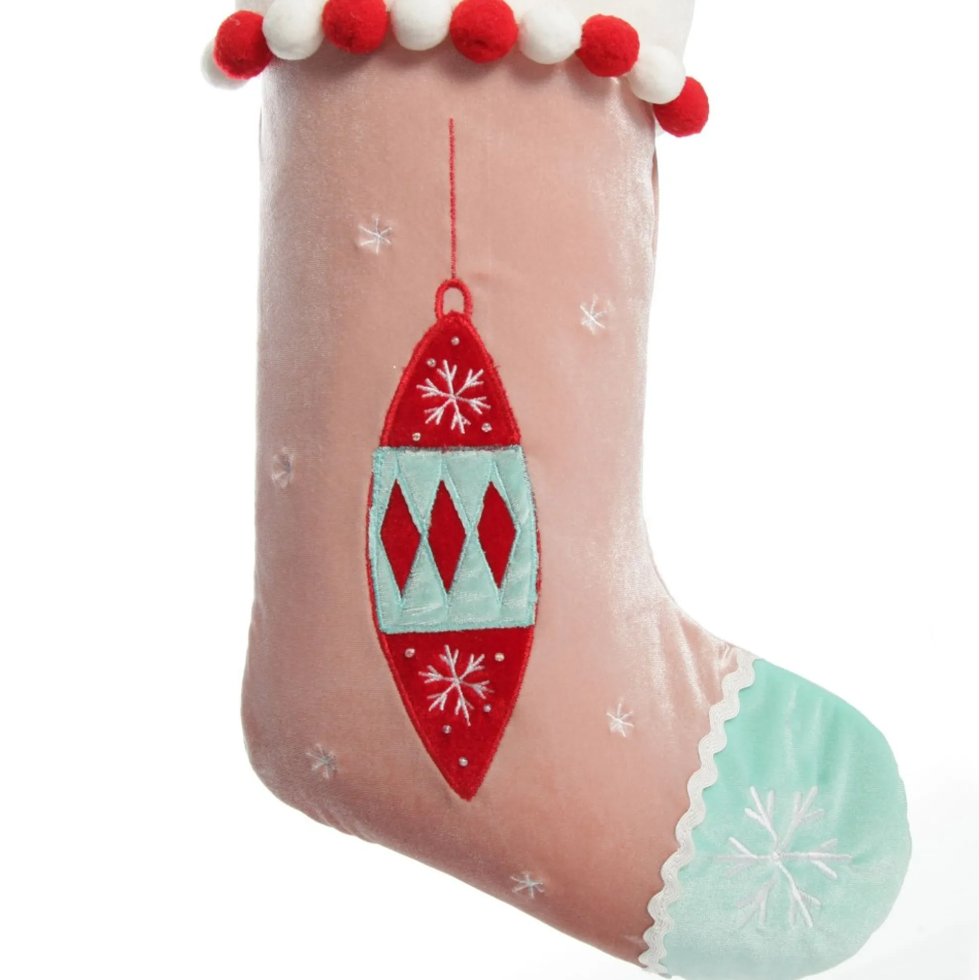 Personalised Peppermint Finial Christmas Stocking Personalised Stockings|