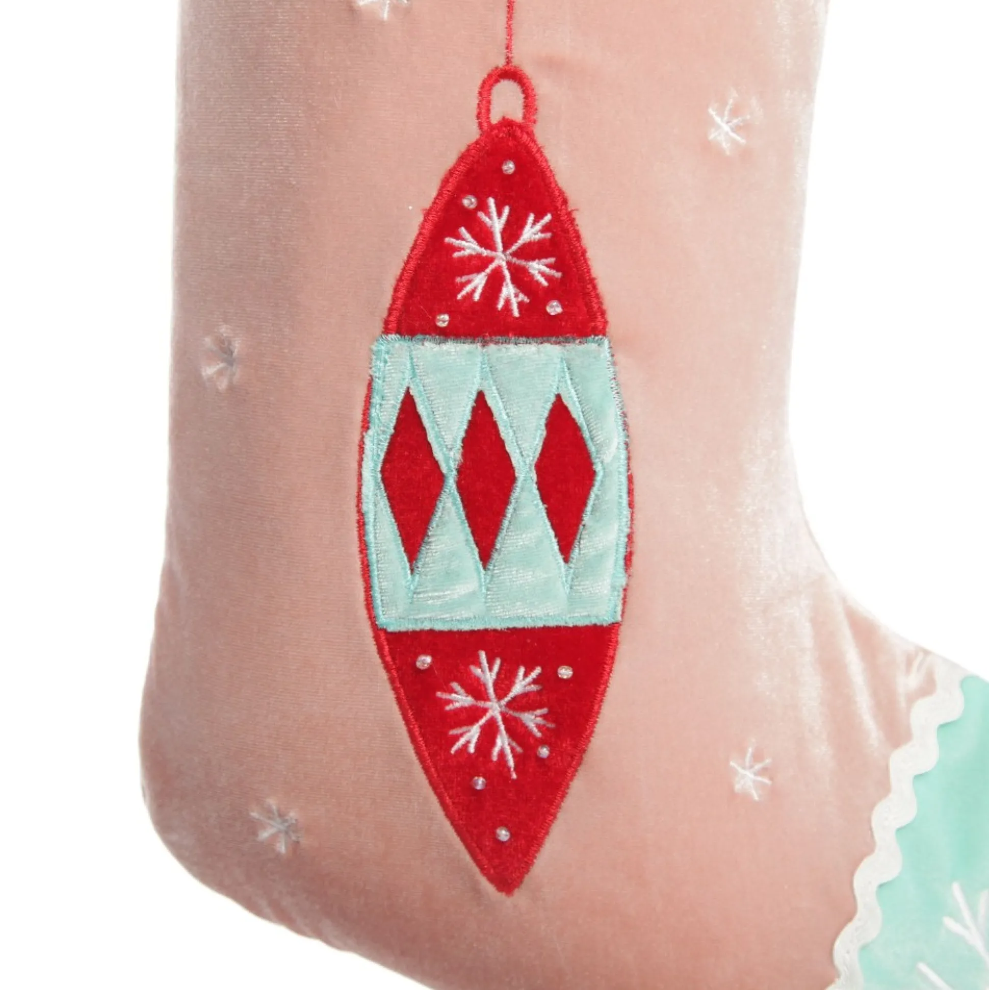 Personalised Peppermint Finial Christmas Stocking Personalised Stockings|