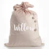 Personalised Pink Velvet Santa Sack Personalised Santa Sacks|