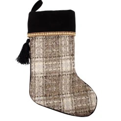 Personalised Plaid Christmas Stocking Personalised Stockings|