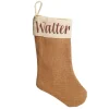 Personalised Plain Burlap Christmas Stocking Personalised Stockings|