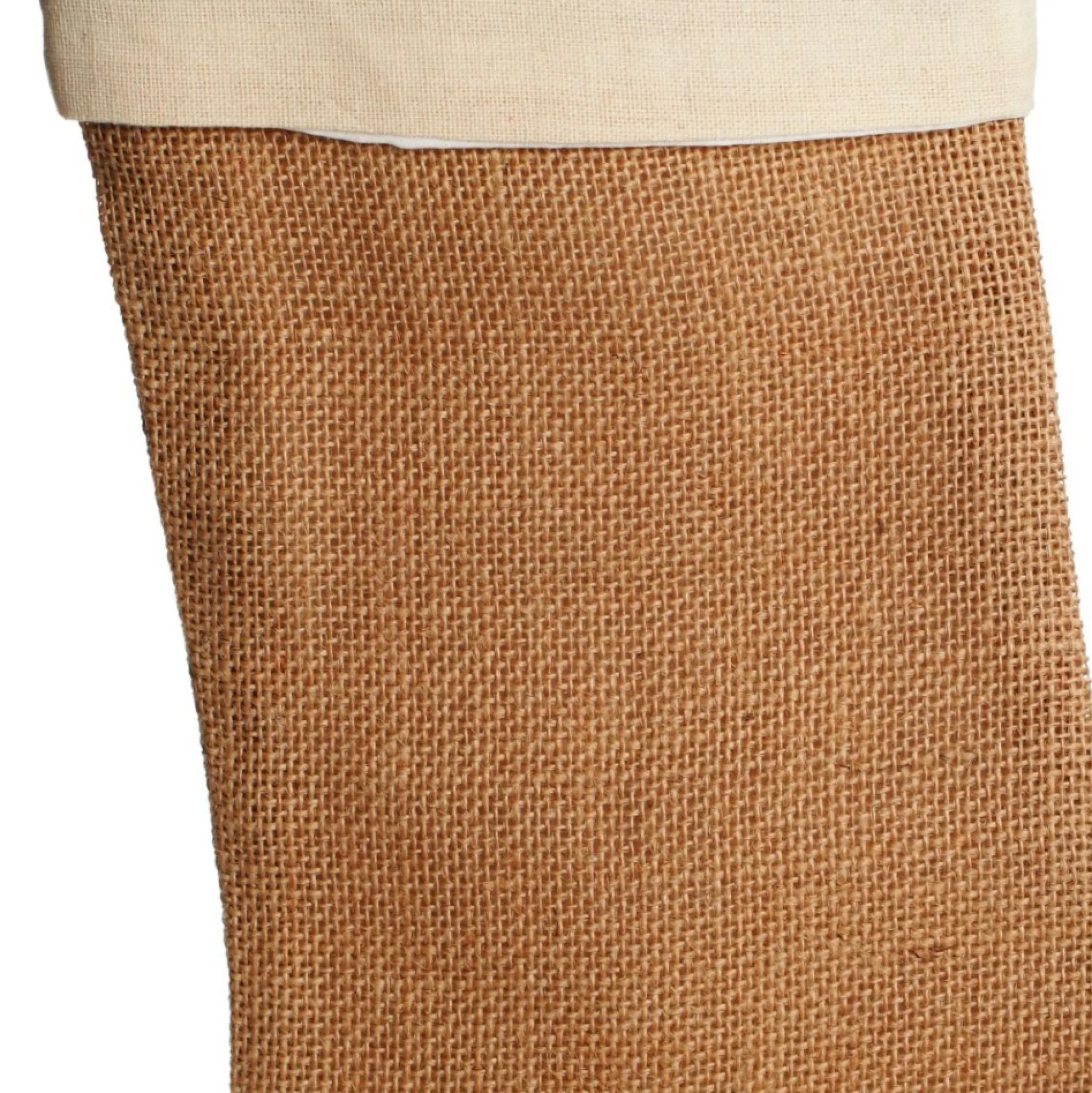 Personalised Plain Burlap Christmas Stocking Personalised Stockings|