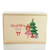 Personalised Printed Wooden Christmas Eve Box - Ballerina Babys First Christmas|