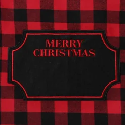 Personalised Red and Black Buffalo Check Christmas Santa Sack Personalised Santa Sacks|
