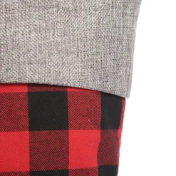 Personalised Red and Black Buffalo Check Christmas Stocking Personalised Stockings|