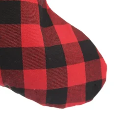 Personalised Red and Black Buffalo Check Christmas Stocking Personalised Stockings|
