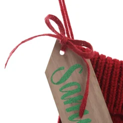 Personalised Red Cable Knit Christmas Stocking Personalised Stockings|