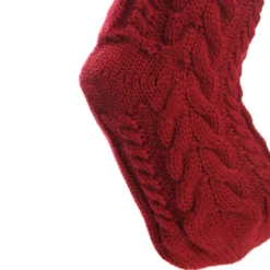 Personalised Red Cable Knit Christmas Stocking Personalised Stockings|