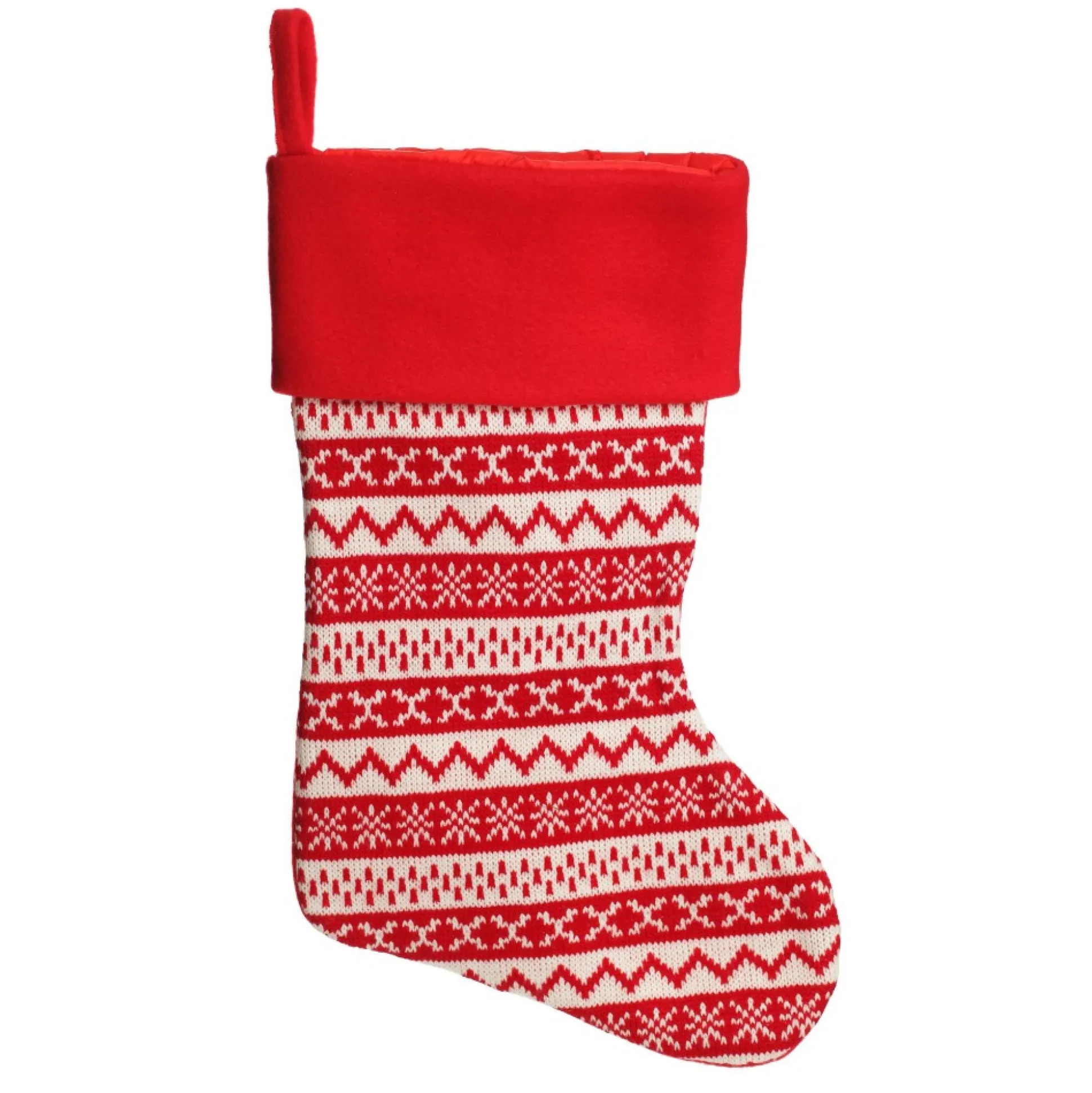 Personalised Red Knitted Christmas Stocking Personalised Stockings|