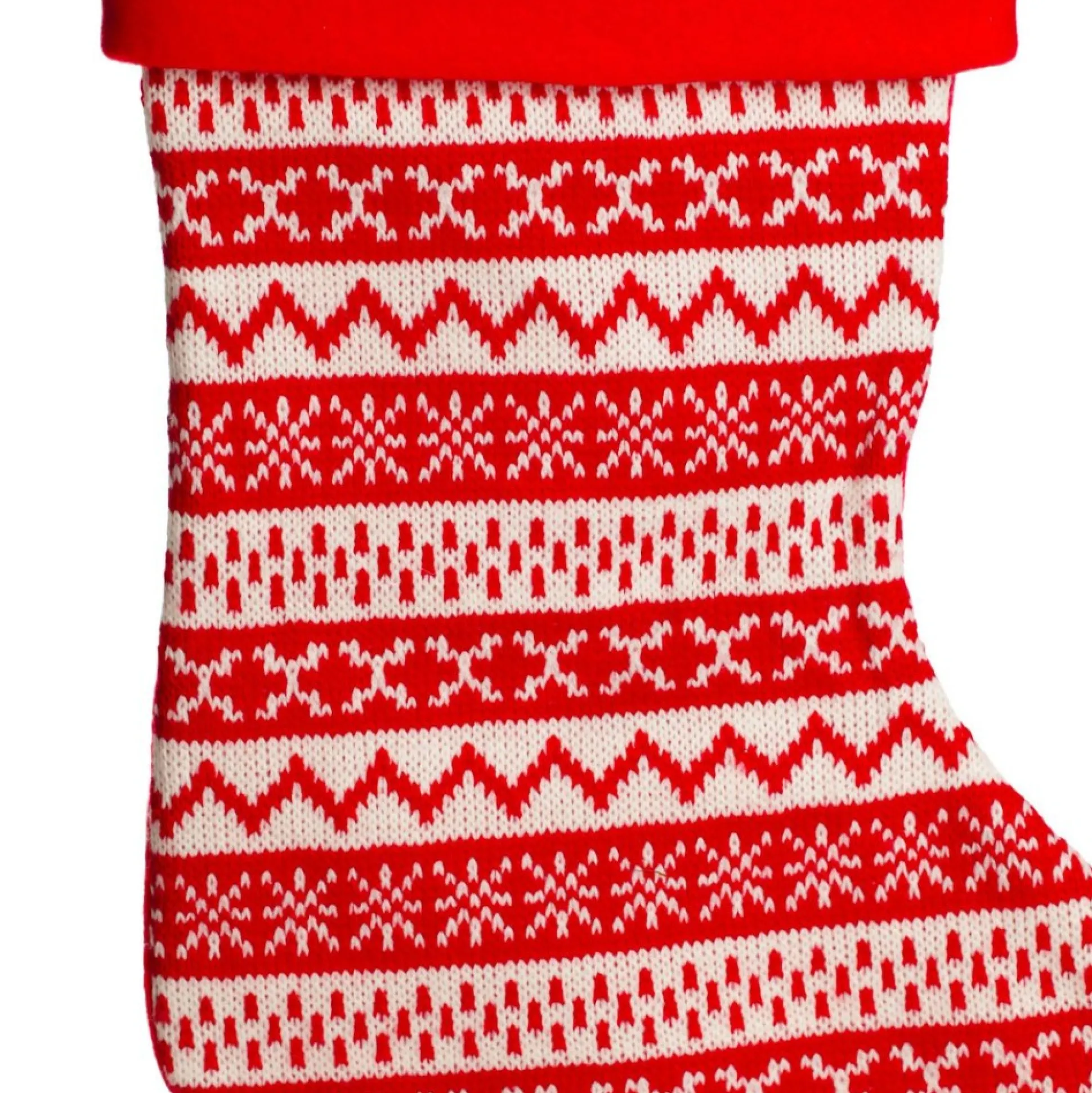Personalised Red Knitted Christmas Stocking Personalised Stockings|