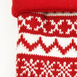 Personalised Red Knitted Christmas Stocking Personalised Stockings|