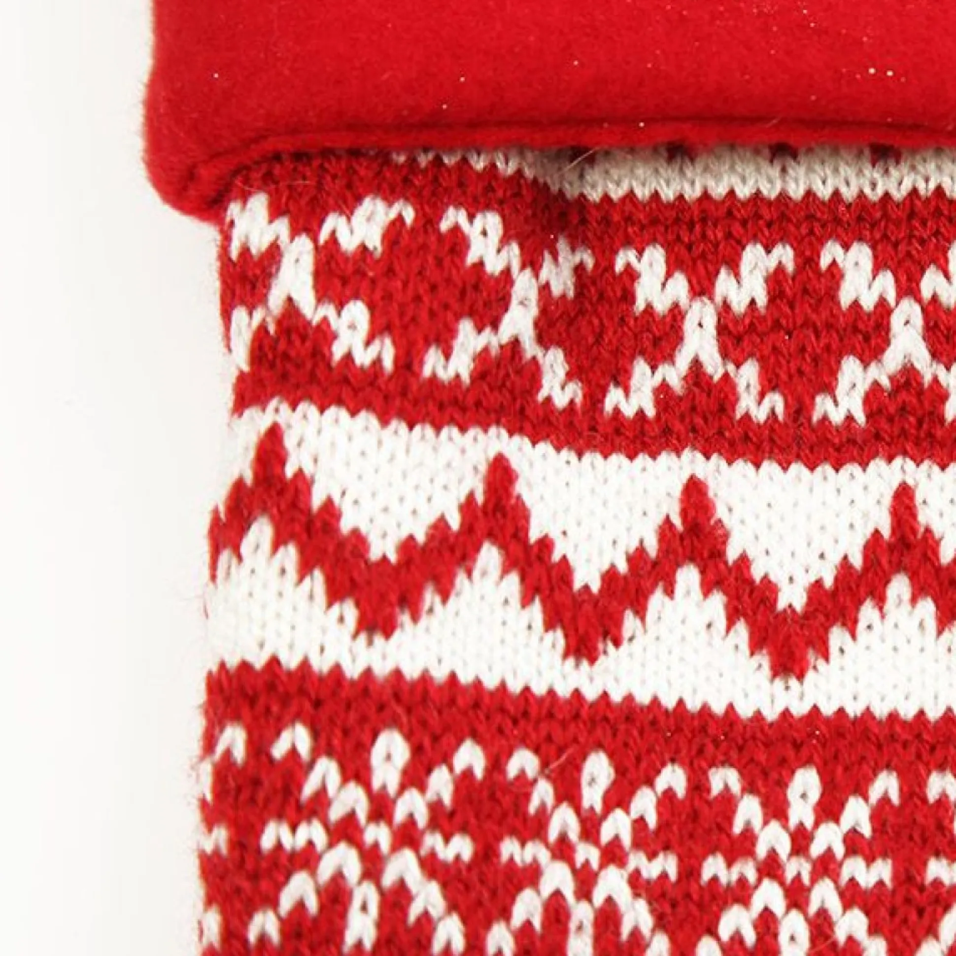 Personalised Red Knitted Christmas Stocking Personalised Stockings|