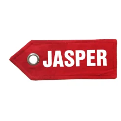 Personalised Red Merry Christmas Santa Sack with Candy Cane Stripe Trim Personalised Santa Sacks|