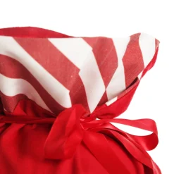 Personalised Red Merry Christmas Santa Sack with Candy Cane Stripe Trim Personalised Santa Sacks|