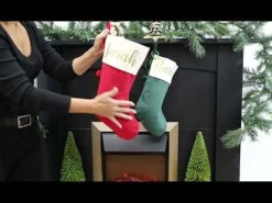 Personalised Red Velvet Christmas Stocking Personalised Stockings|