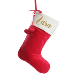 Personalised Red Velvet Christmas Stocking Personalised Stockings|