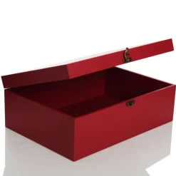 Personalised Red Wooden Christmas Eve Keepsake Box Gift Wrap, Boxes, Bags & Tags|